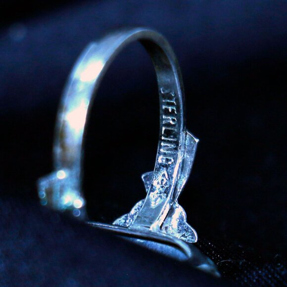 Sterling & Mother-of-Pearl Ring Size 7-1/4 - JRSP1 - Picture 5 of 5